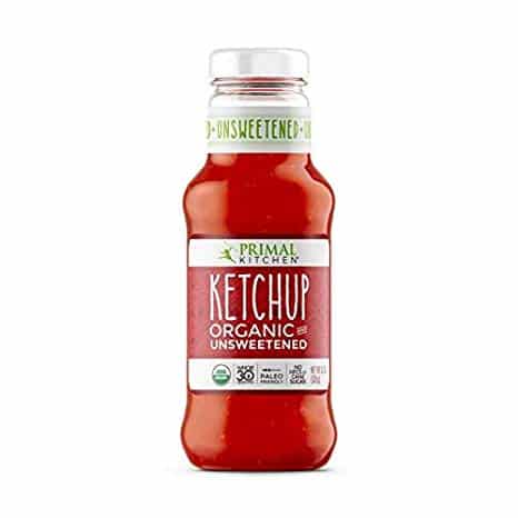 Primal Kitchen - Organic Unsweetened Ketchup - Non GMO - Vegan - Gluten Free - Paleo Friendly - No HFCS or Cane Sugar - Whole 30 Approved