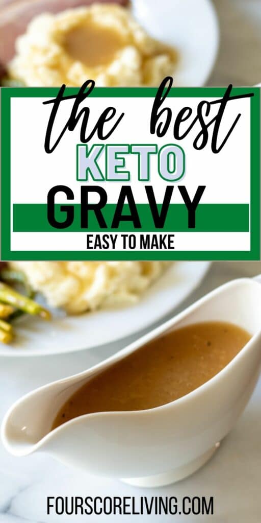 the best keto gravy pinterest pin collage