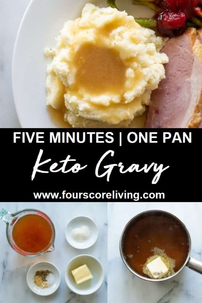 keto gravy pinterest pin picture collage