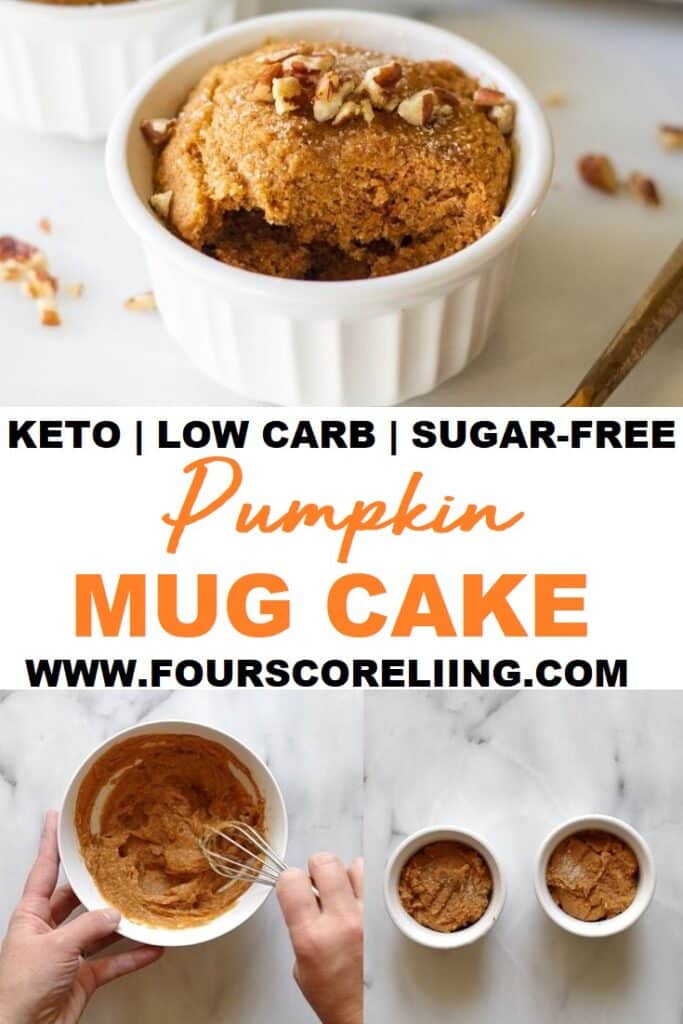 keto pumpkin mug cake pinterest pin