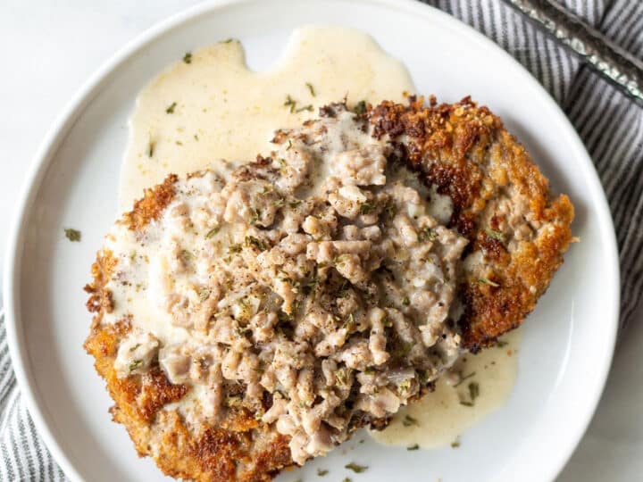 Low-Cal Chicken Fried Steak & Cream Gravy, Beef Loving Texans