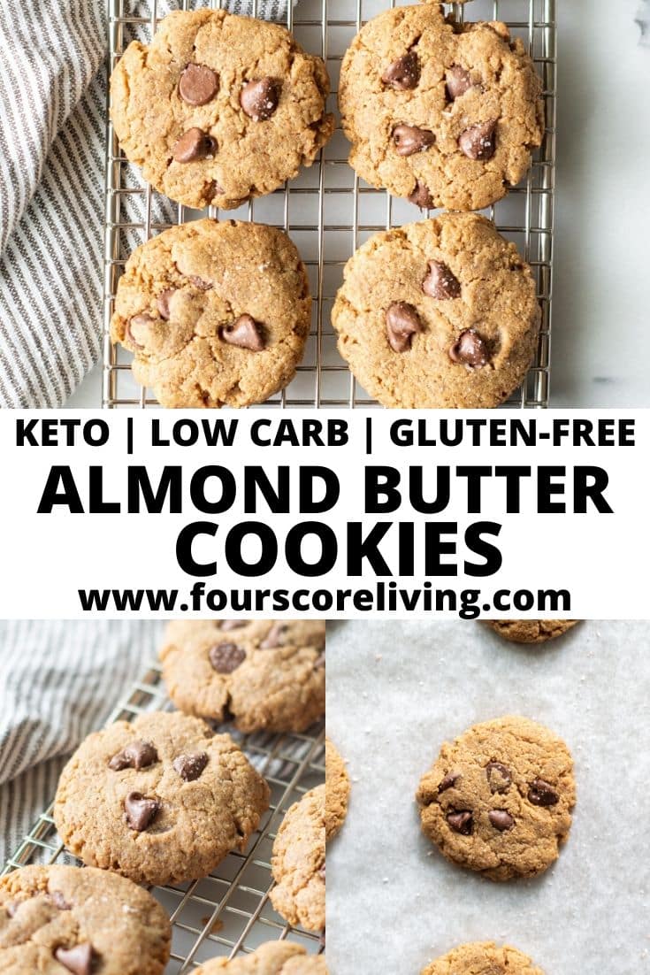almond butter cookies pinterest pin collage