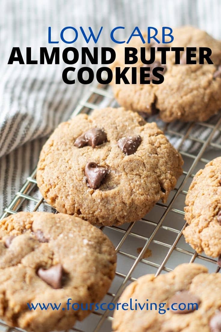 keto almond butter cookies pinterest pin