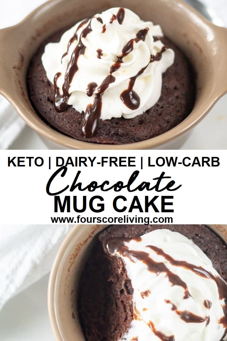 Keto Chocolate Mug Cake (Easy low carb mug cake)