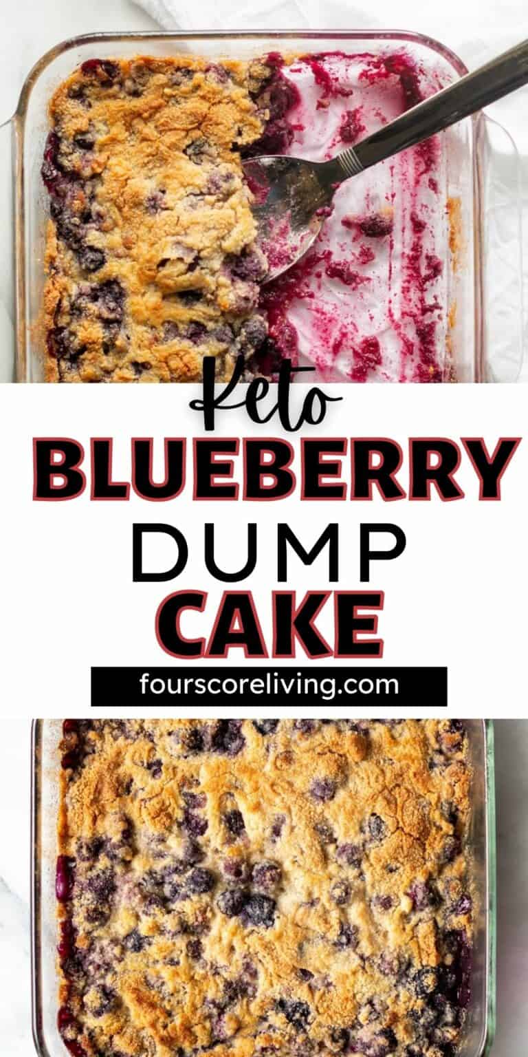 Low Carb Blueberry Dump Cake