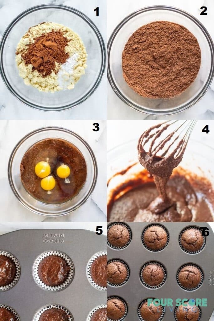 Easy Keto Chocolate Cupcakes less than 10 ingredients! Easy Keto Chocolate Cupcakes less than 10 ingredients!