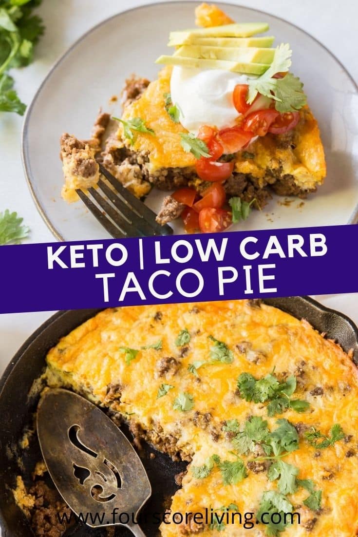 keto taco pie pinterest pin