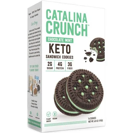 keto sweet snacks Catalina crunch cookie box