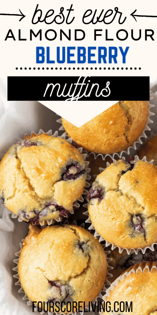 almond flour blueberry muffins pinterest pin collage