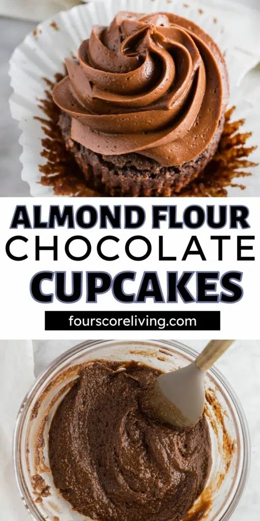 almond flour cupcakes pinterest pin collage