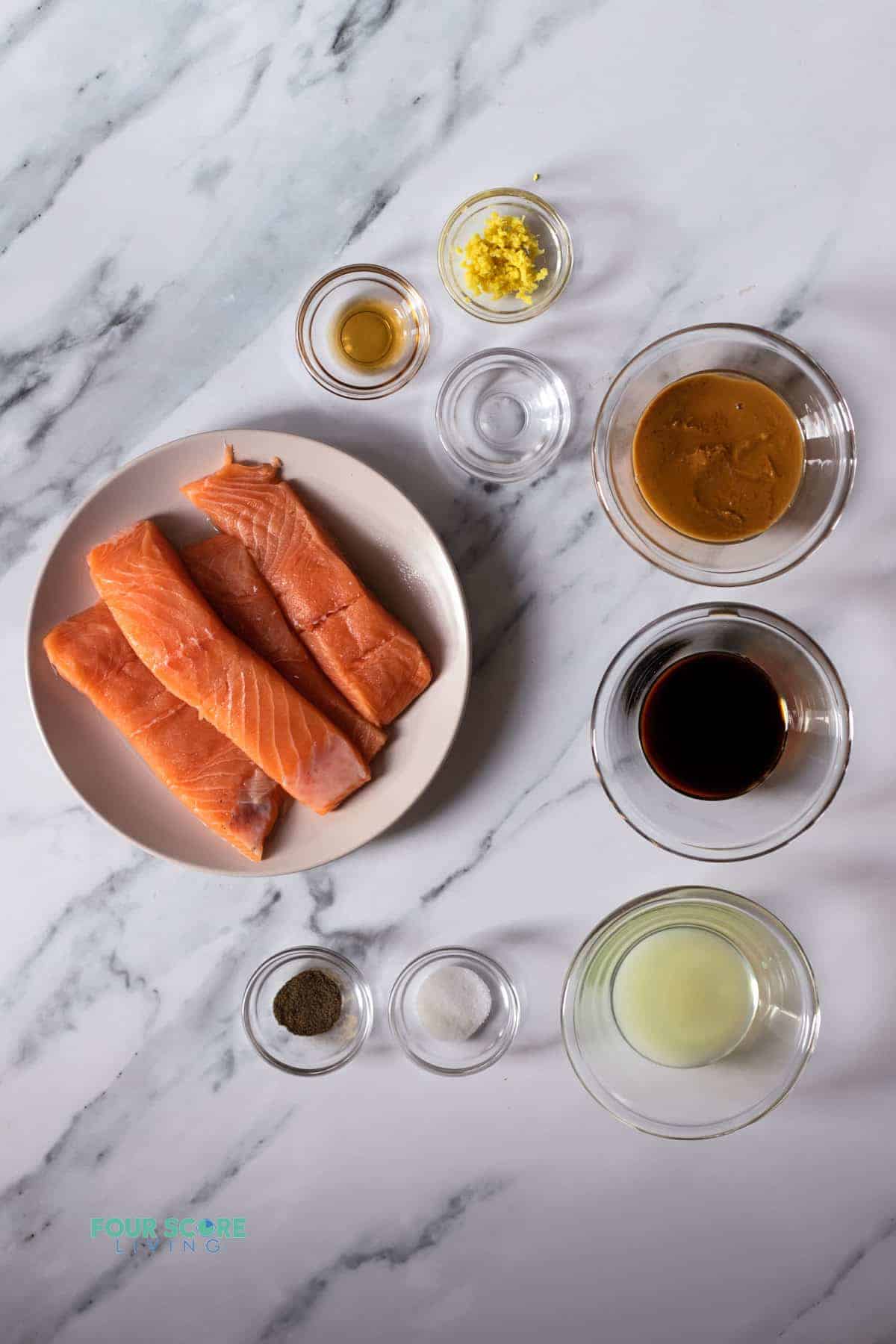 Peanut Butter Glazed Salmon