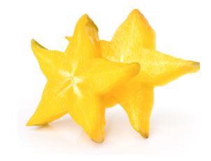 cross sections of a star fruit