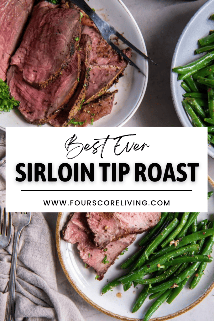 Pinterest collage of photos for Sirloin Tip Roast