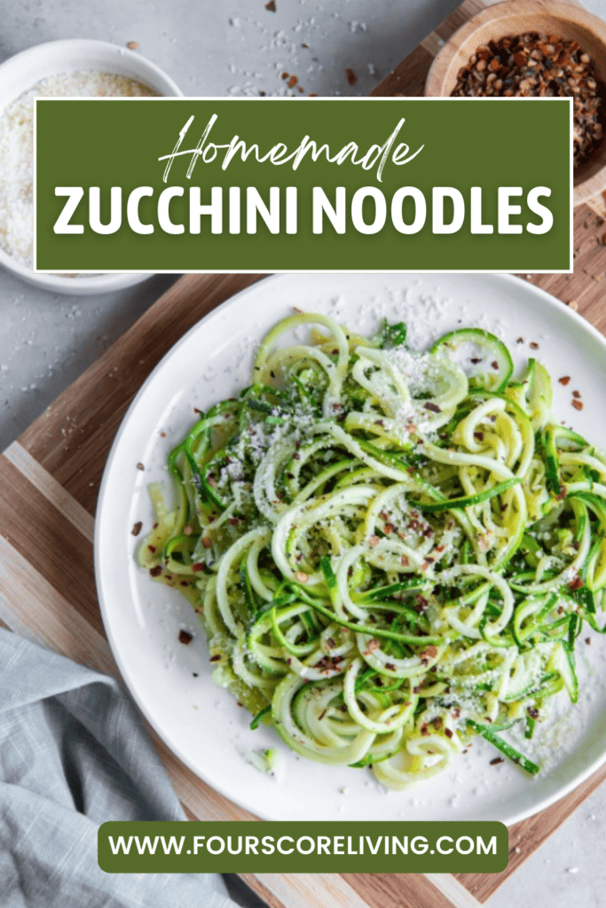 Pinterest photo of Zucchini Noodles