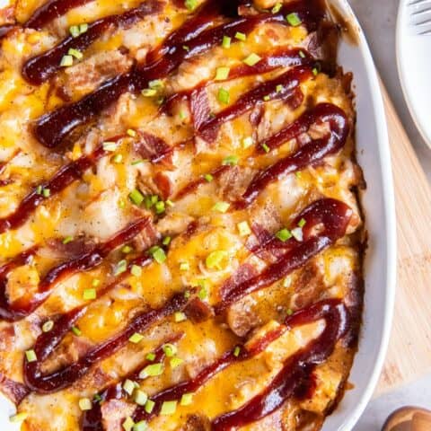 Keto BBQ Chicken Casserole